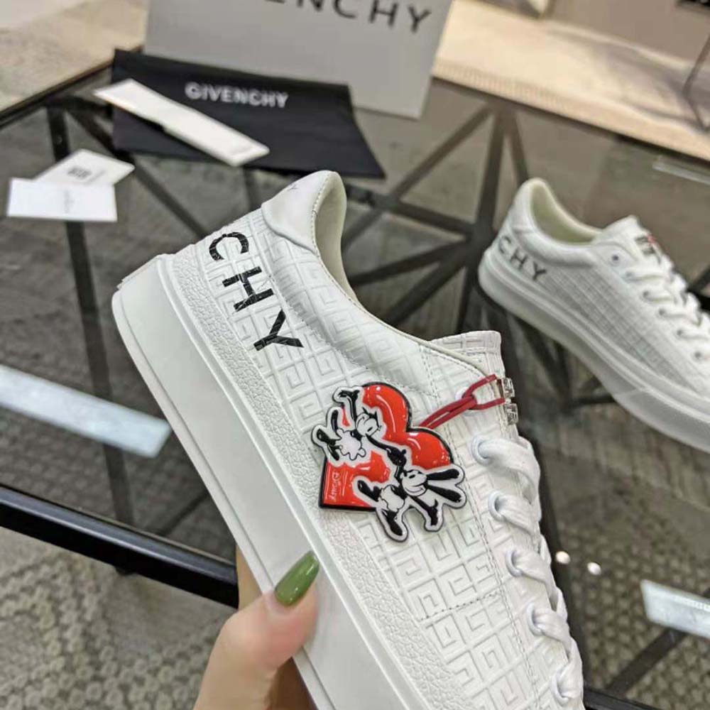 Givenchy Unisex City Sport Oswald Sneakers in Leather-White - image 7
