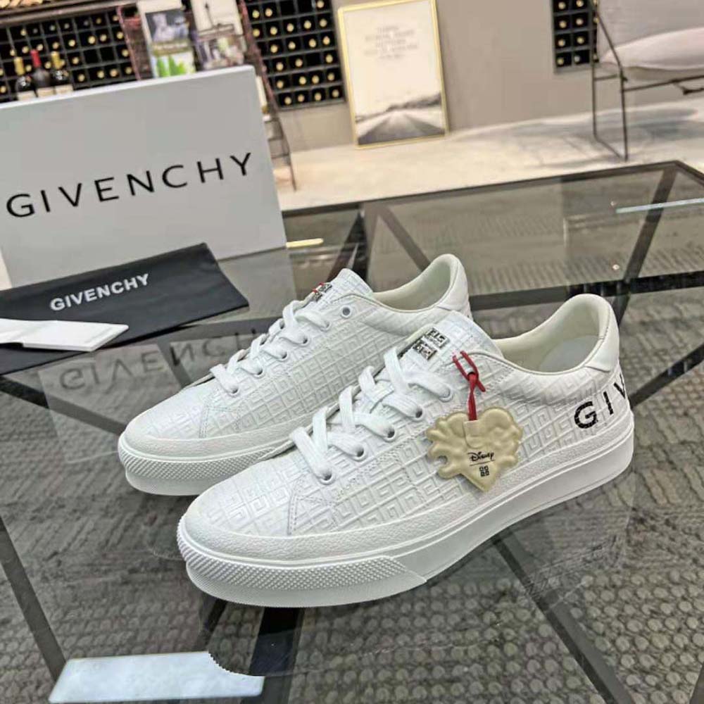 Givenchy Unisex City Sport Oswald Sneakers in Leather-White - image 4