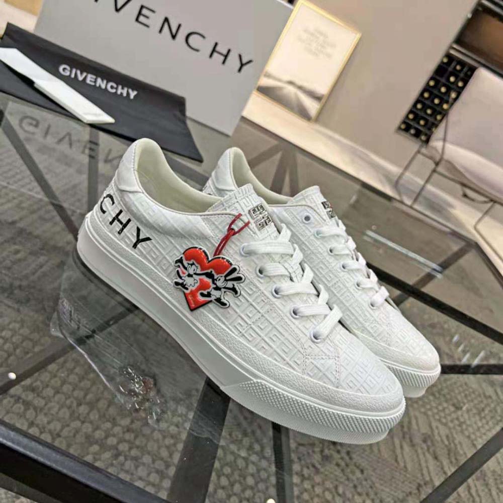 Overhead view showing lace-up closure of Givenchy Unisex City Sport Oswald Sneakers
