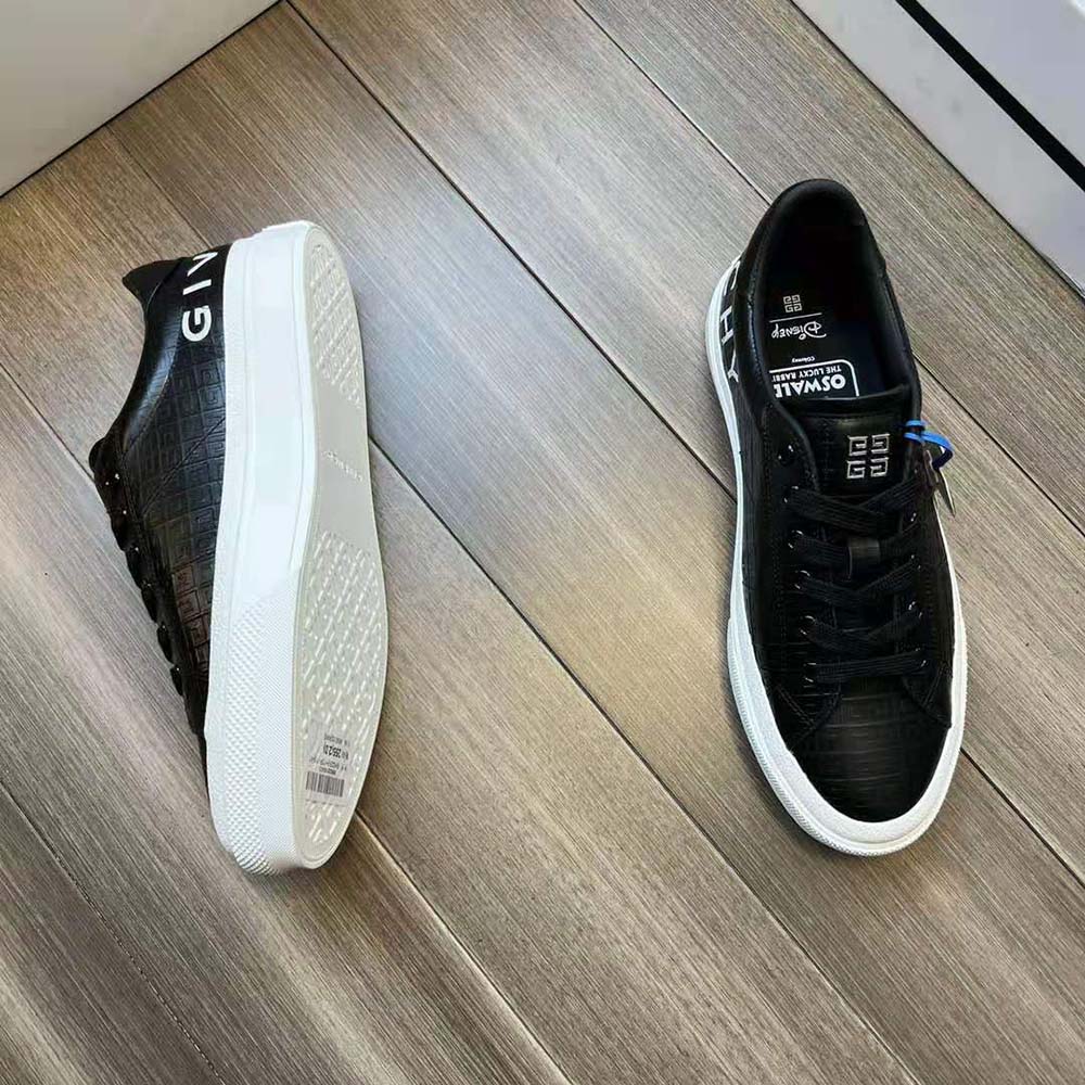 Givenchy Unisex Oswald City Sport Sneakers in Leather-Black - image 9