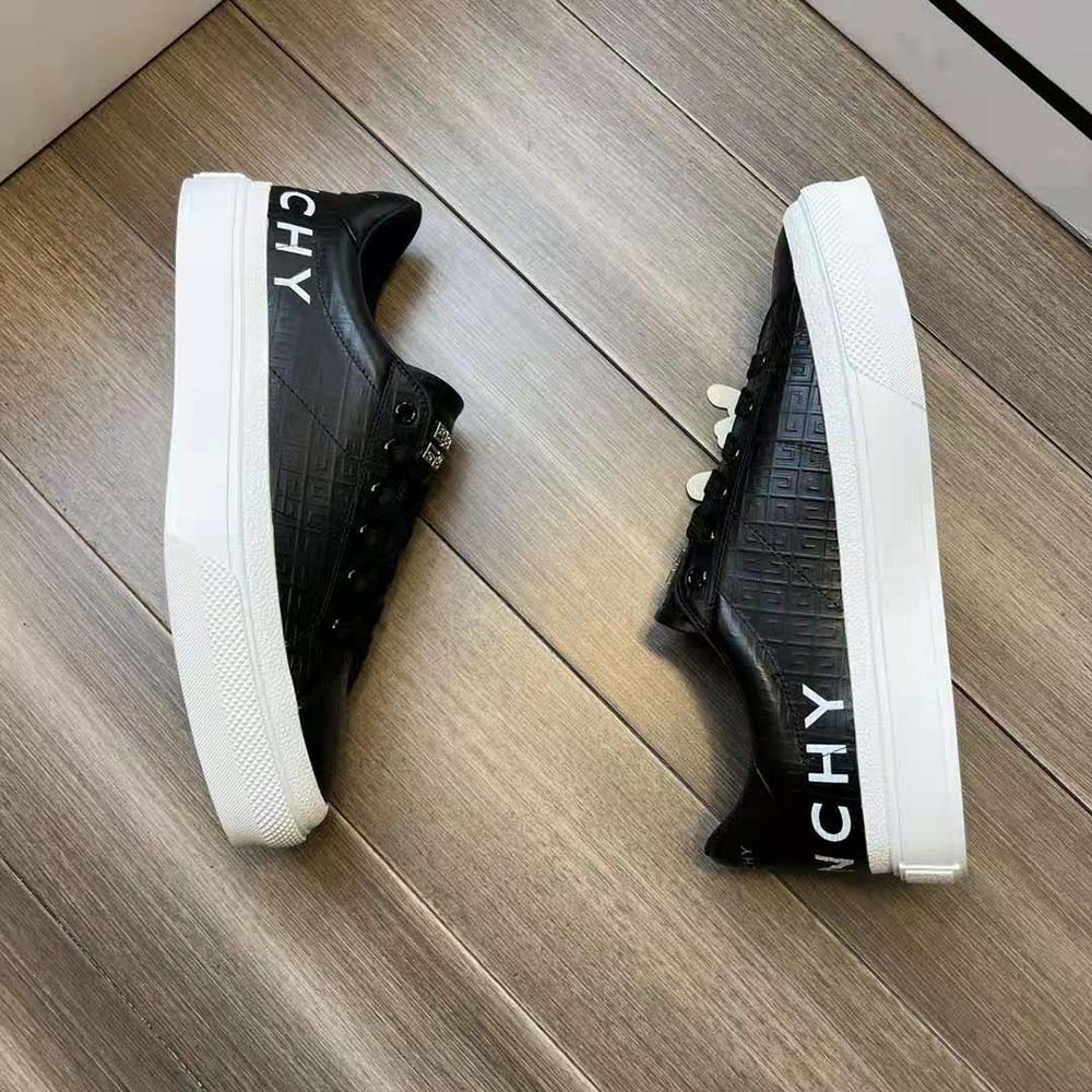 Givenchy Unisex Oswald City Sport Sneakers in Leather-Black - image 8