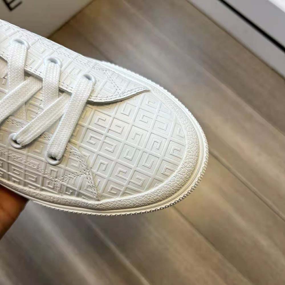 Givenchy Unisex Oswald City Sport Sneakers in Leather-White - image 4