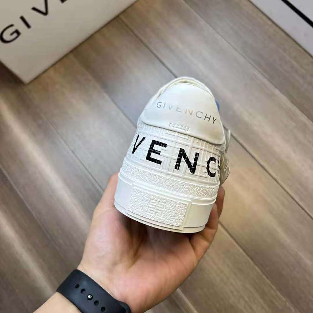 Givenchy Unisex Oswald City Sport Sneakers in Leather-White - image 8