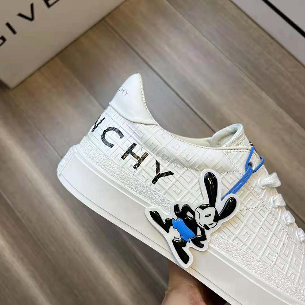 Givenchy Unisex Oswald City Sport Sneakers in Leather-White - image 6