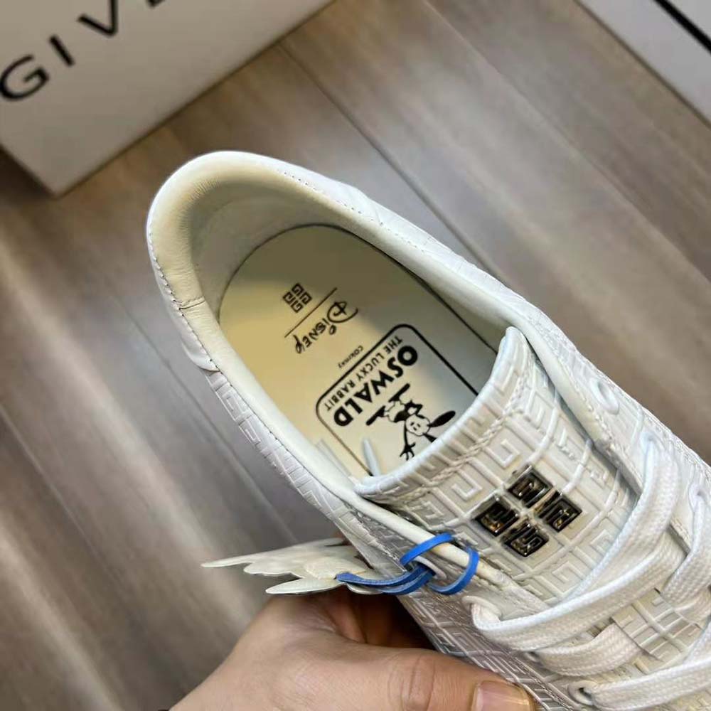 Givenchy Unisex Oswald City Sport Sneakers in Leather-White - image 7
