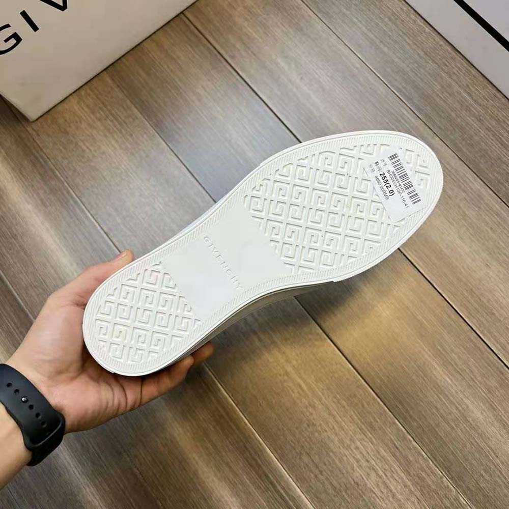 Givenchy Unisex Oswald City Sport Sneakers in Leather-White - image 9