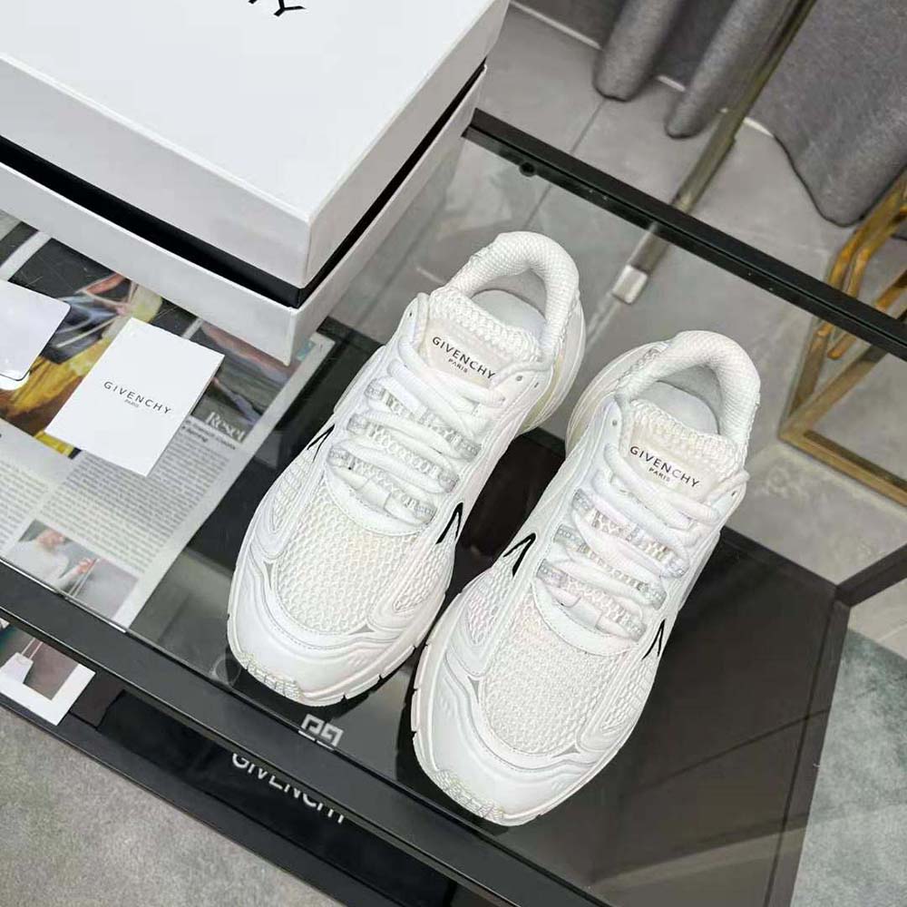 Givenchy Unisex TK-MX Runner Sneakers in Mesh-White - image 5