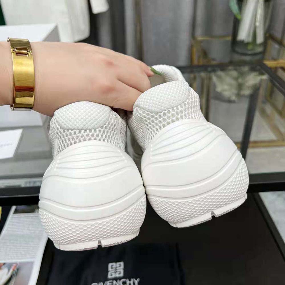 Givenchy Unisex TK-MX Runner Sneakers in Mesh-White - image 8