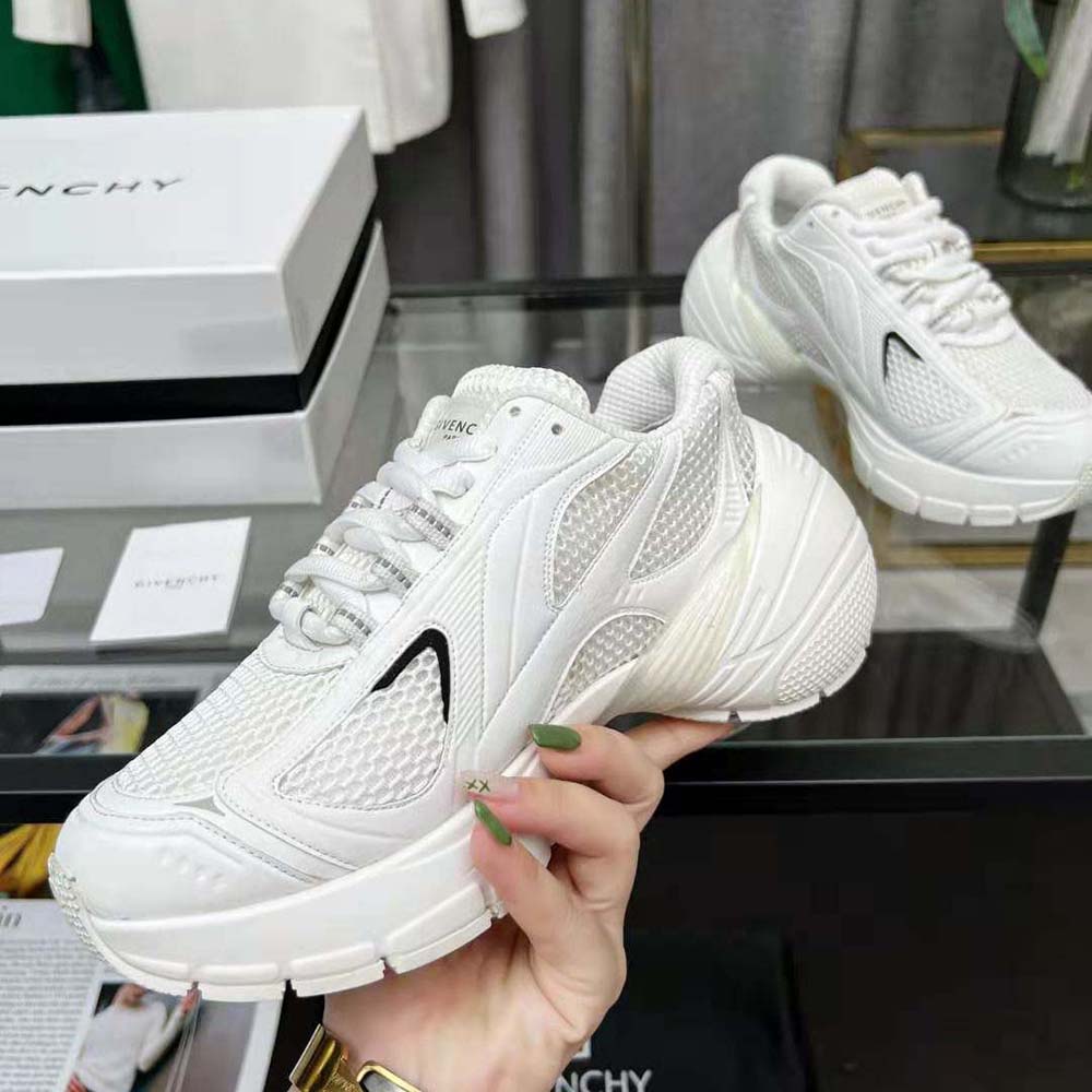 Givenchy Unisex TK-MX Runner Sneakers in Mesh-White - image 6
