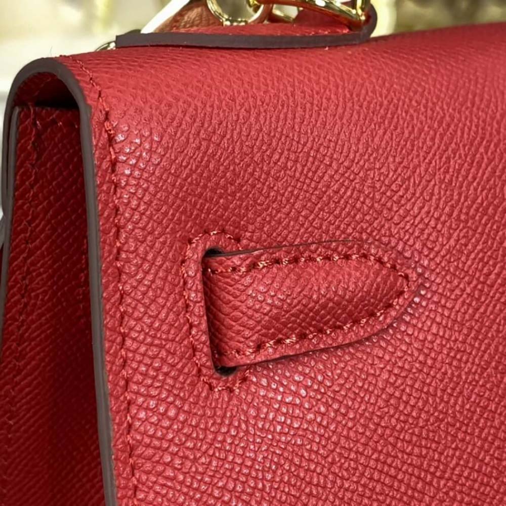 Hermes Women Kelly Bag 28 Epsom Leather-Red - image 10