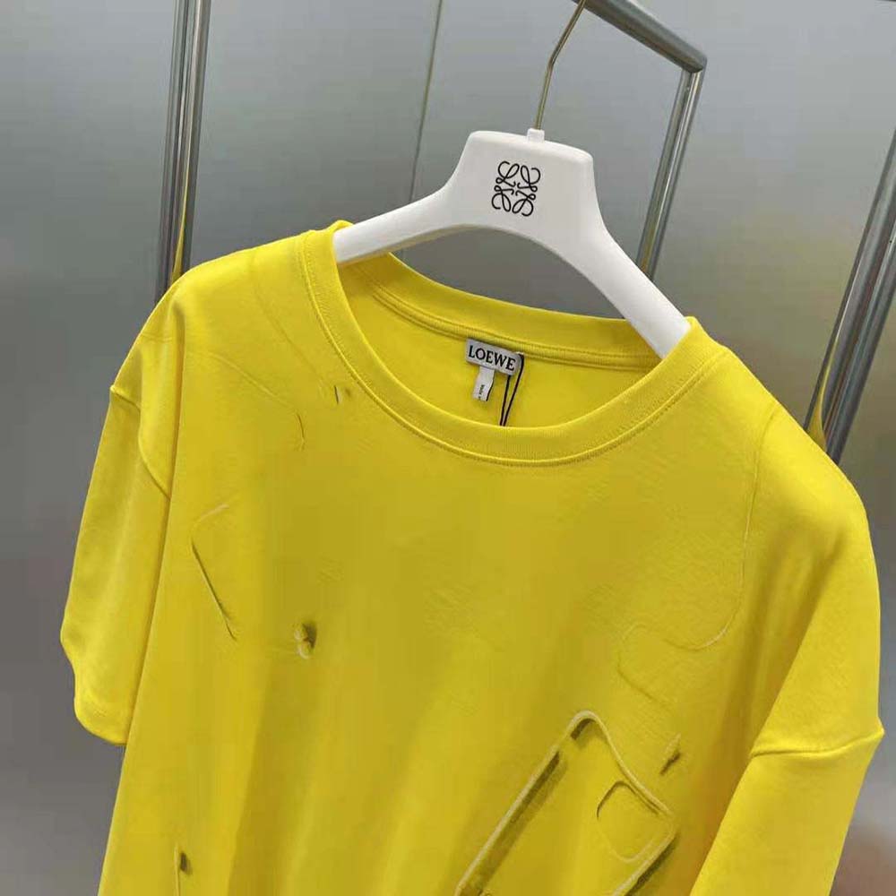 Loewe Men Objects T-shirt in Cotton-Yellow - image 5