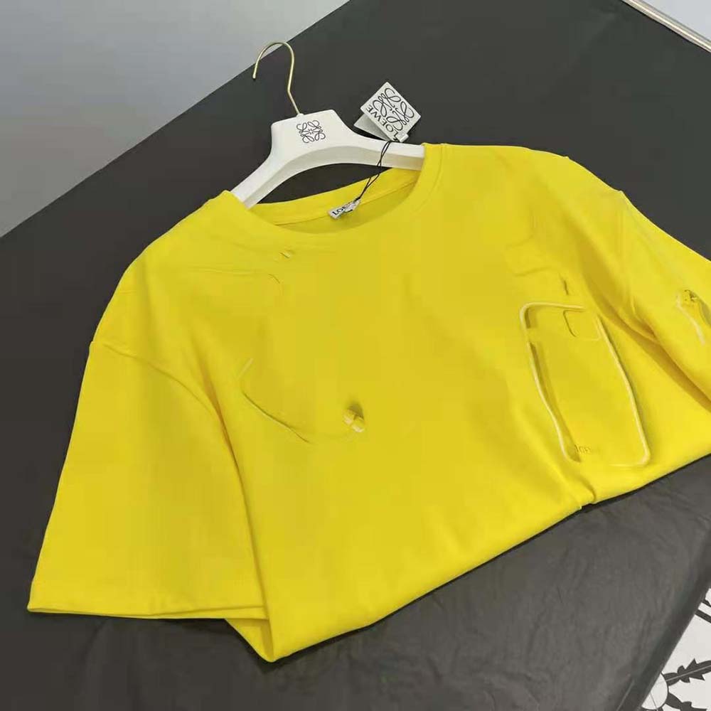 Loewe Men Objects T-shirt in Cotton-Yellow - image 7