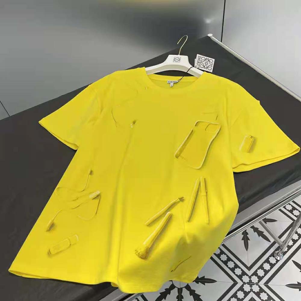 Loewe Men Objects T-shirt in Cotton-Yellow - image 6