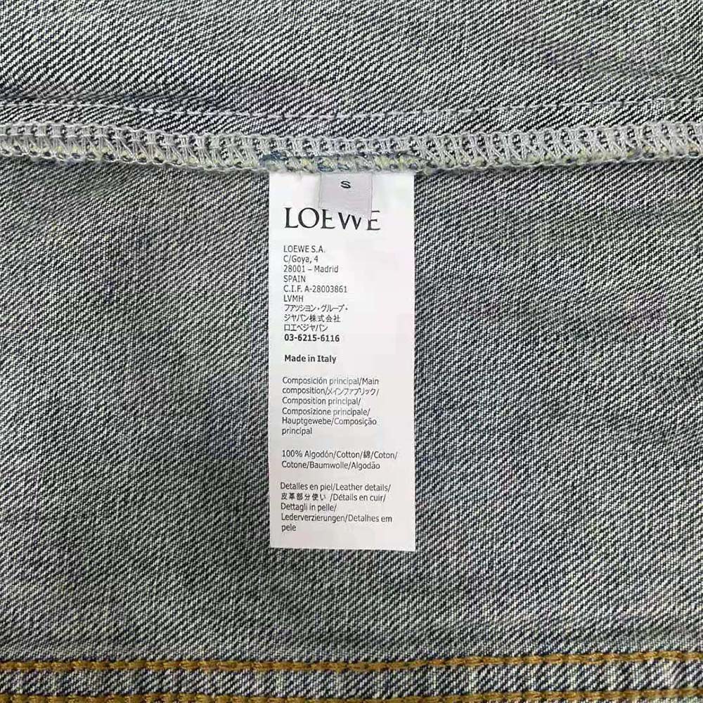 Loewe Women Anagram Jacket in Denim - image 10