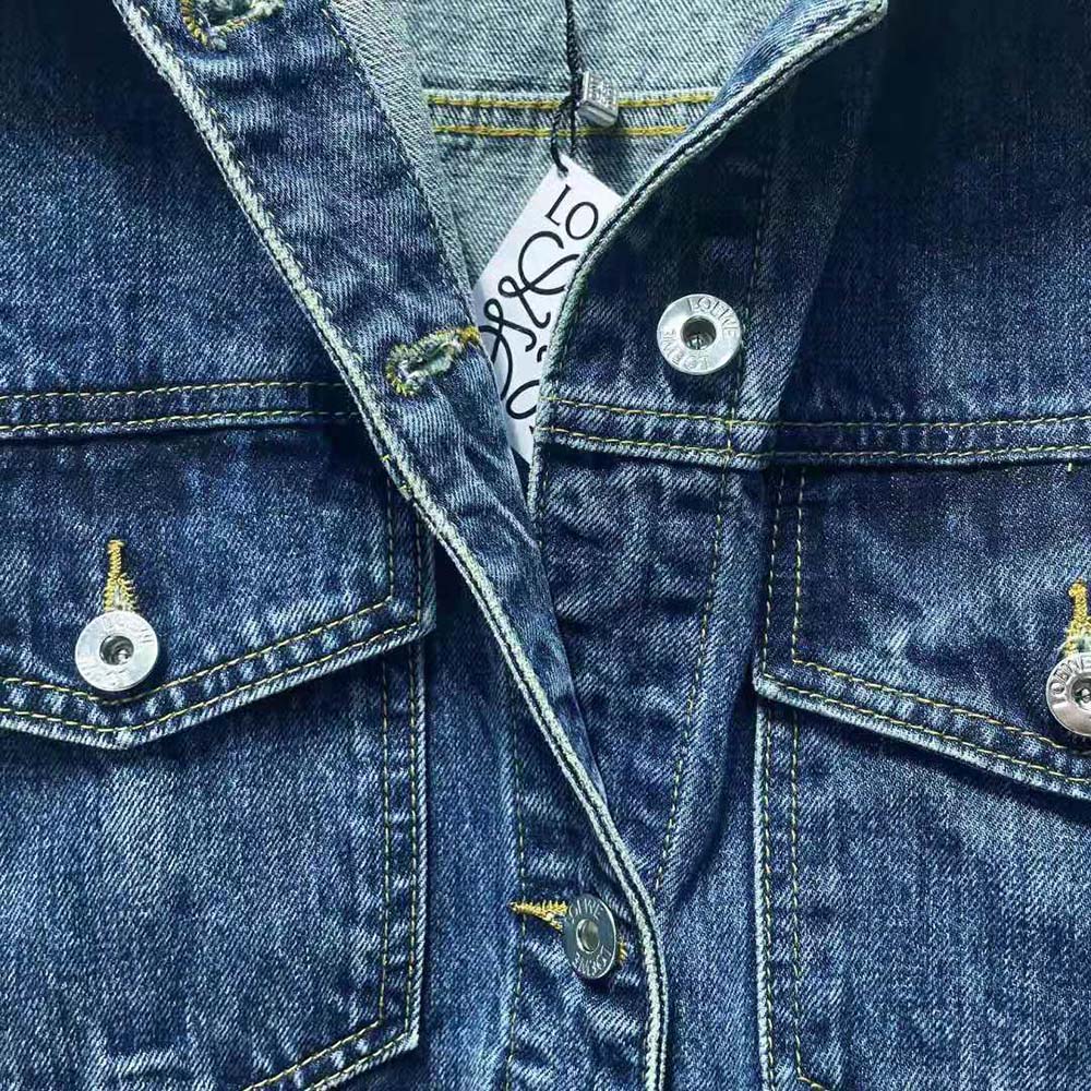 Loewe Women Anagram Jacket in Denim - image 8