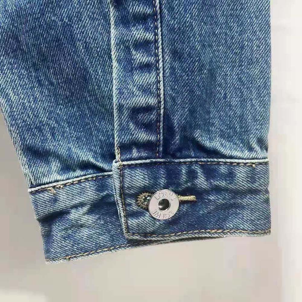 Loewe Women Anagram Jacket in Denim - image 7