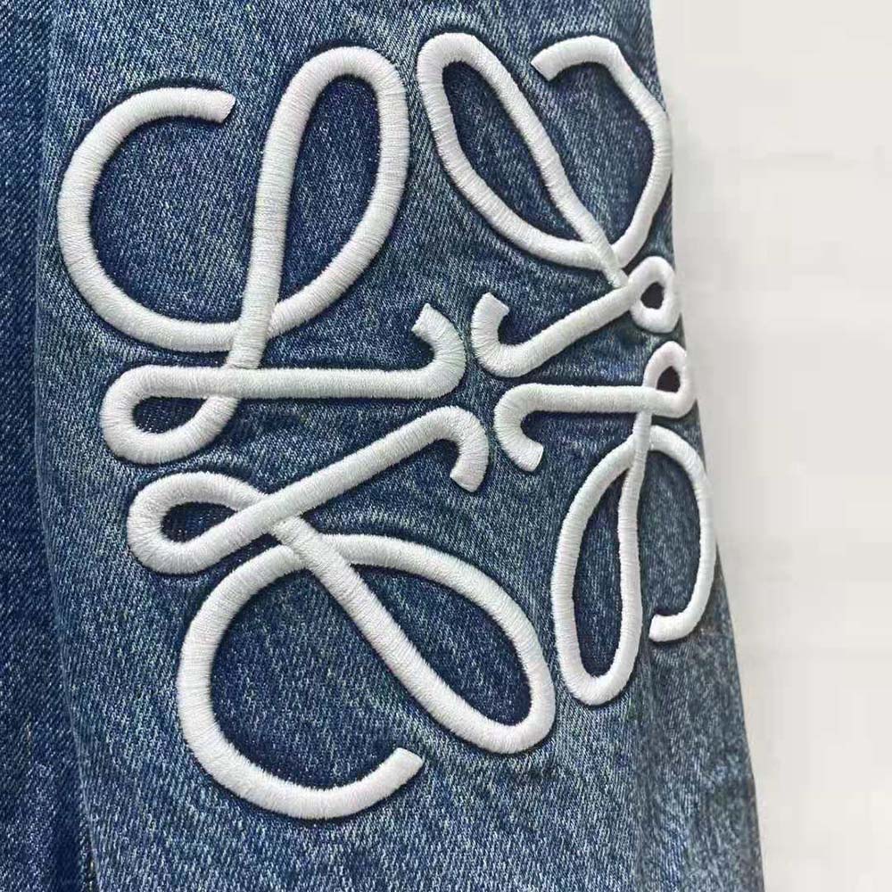 Loewe Women Anagram Jacket in Denim - image 6