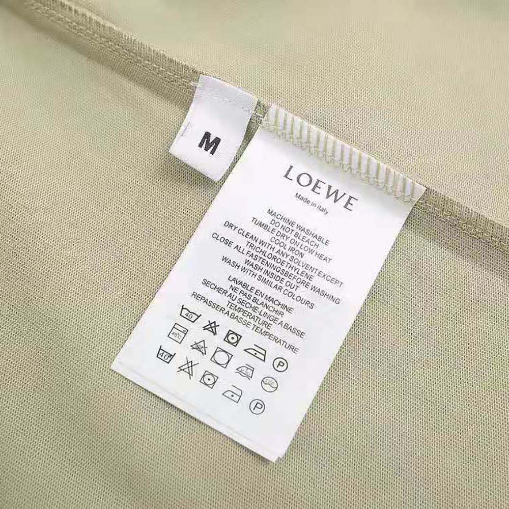 Loewe Men Anagram T-shirt in Cotton-Beige - image 10