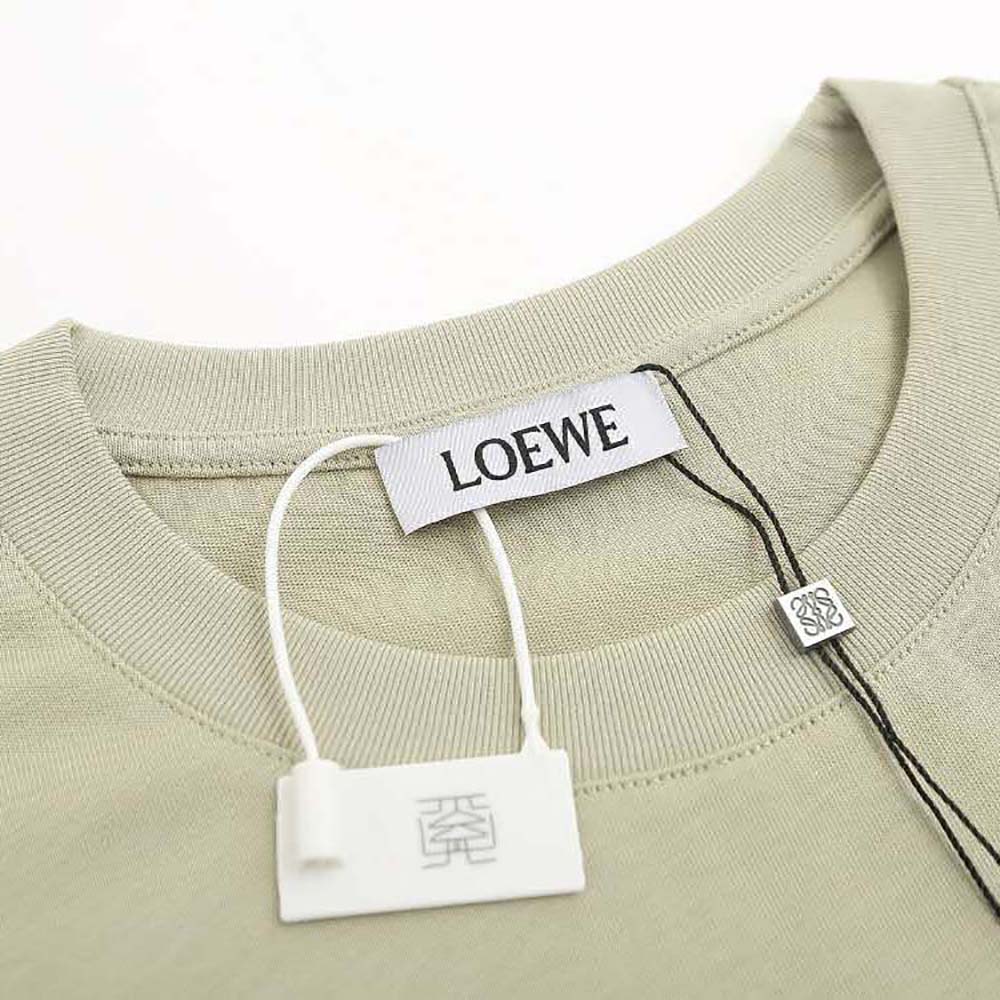 Loewe Men Anagram T-shirt in Cotton-Beige - image 4