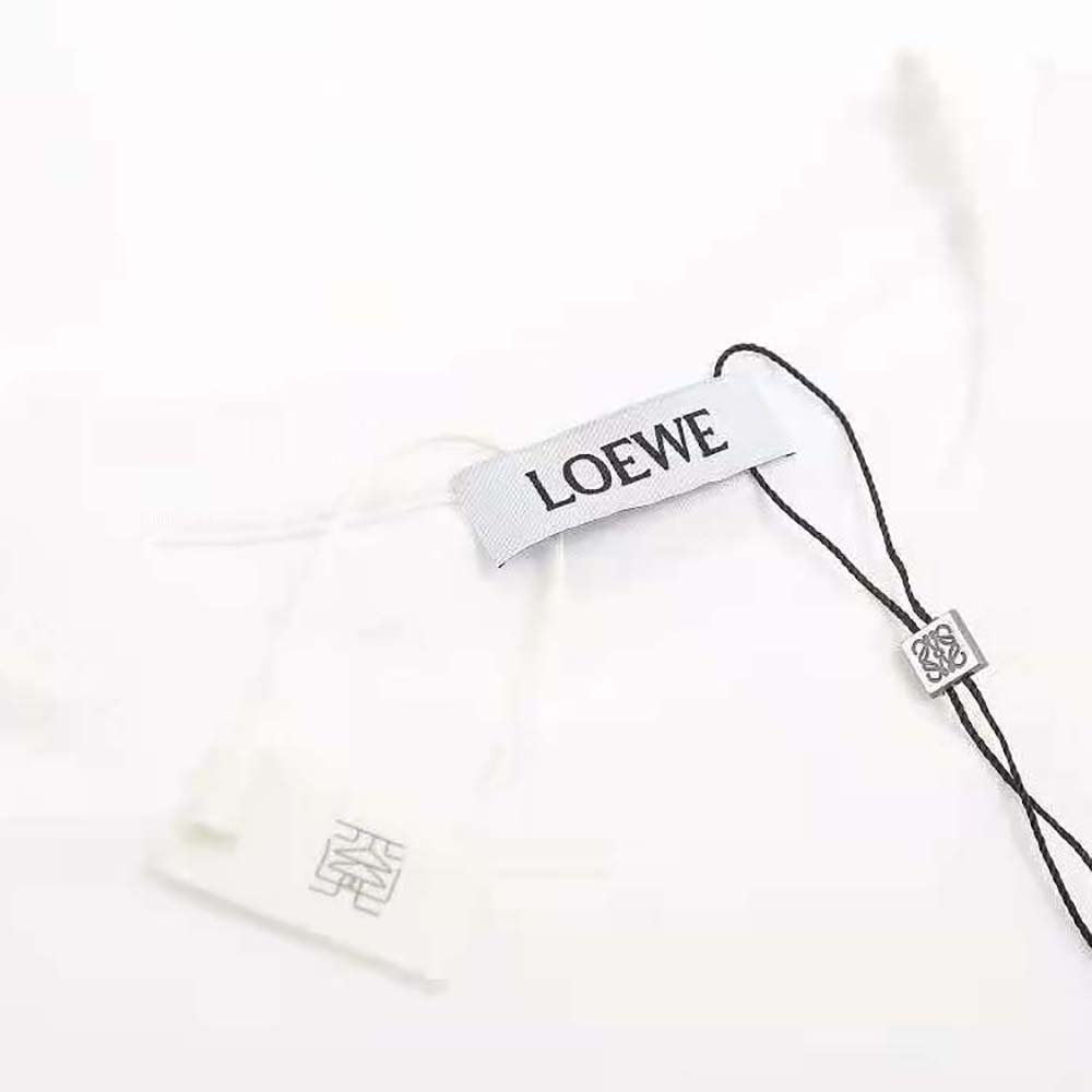 Loewe Men Anagram T-shirt in Cotton-White - image 8