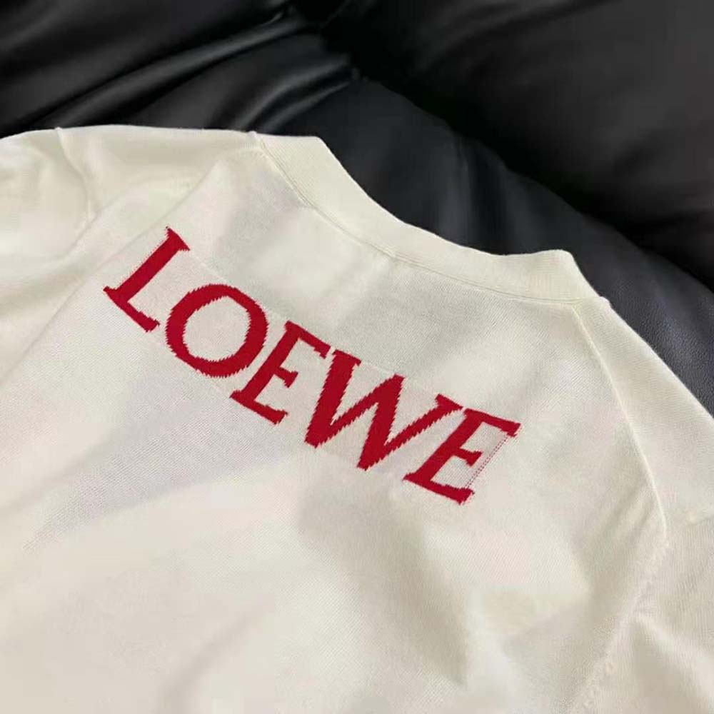 Loewe Women Calcifer Cardigan in Wool-White - image 10