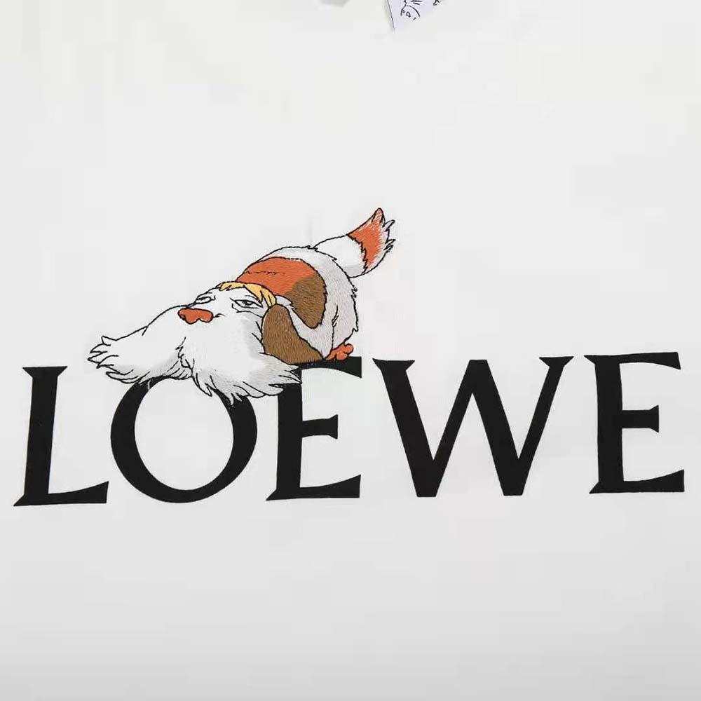 Loewe Men Heen LOEWE T-shirt in Cotton-White - image 7