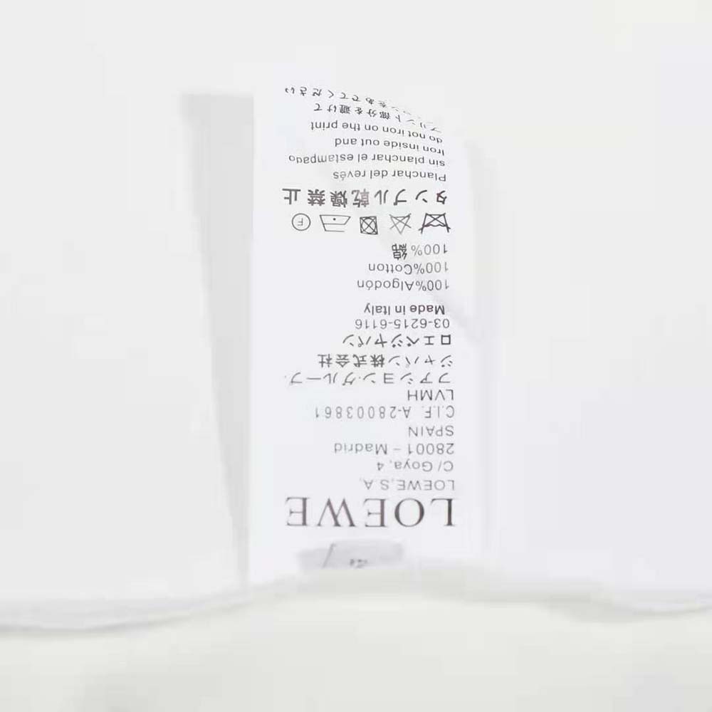 Loewe Men Heen LOEWE T-shirt in Cotton-White - image 10
