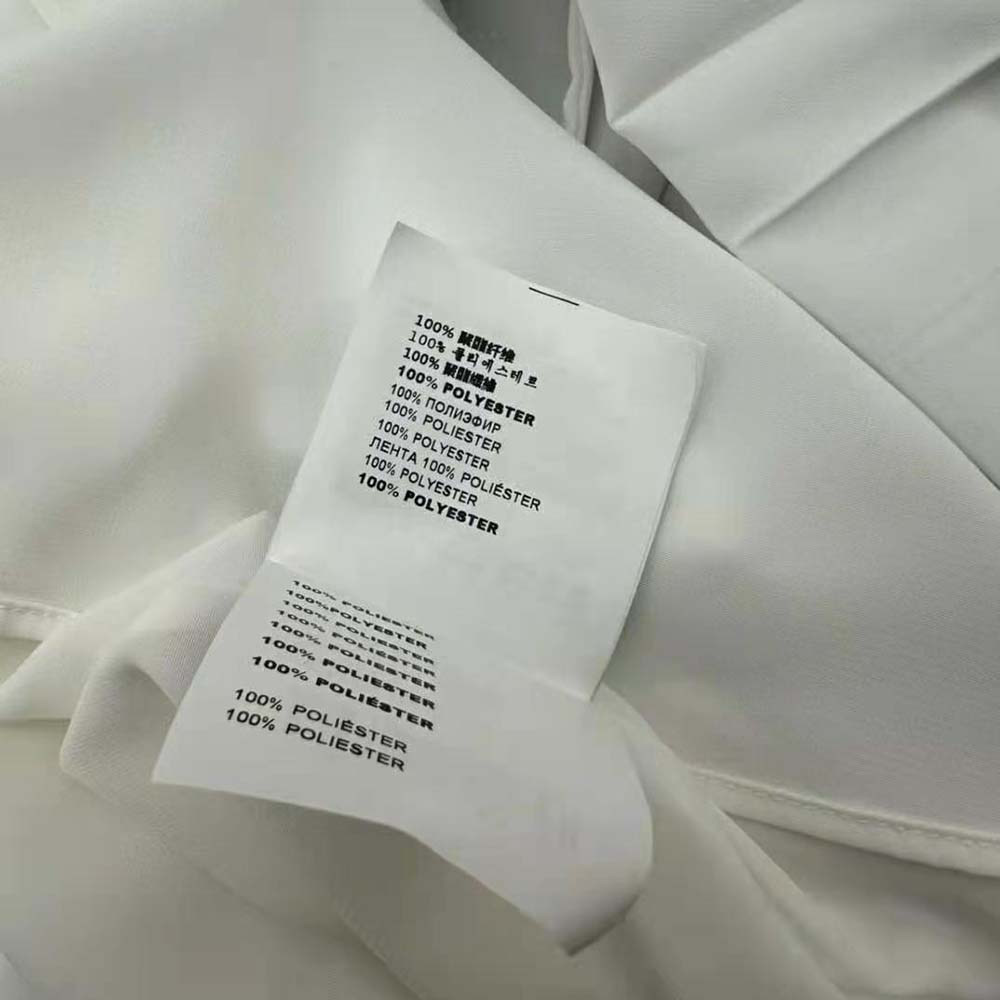 Miu Miu Women Crepe De Chine Midi Dress-White - image 10