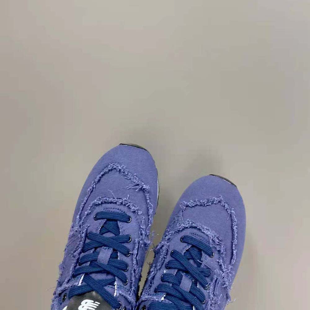 Miu Miu Women New Balance 574 x Miu Miu Denim Sneakers-Navy - image 8