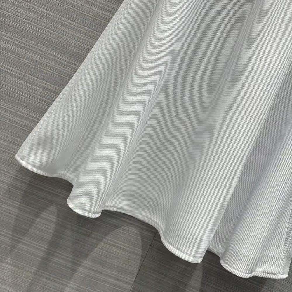 Miu Miu Women Piqué Skirt with Jacquard Logo - image 7