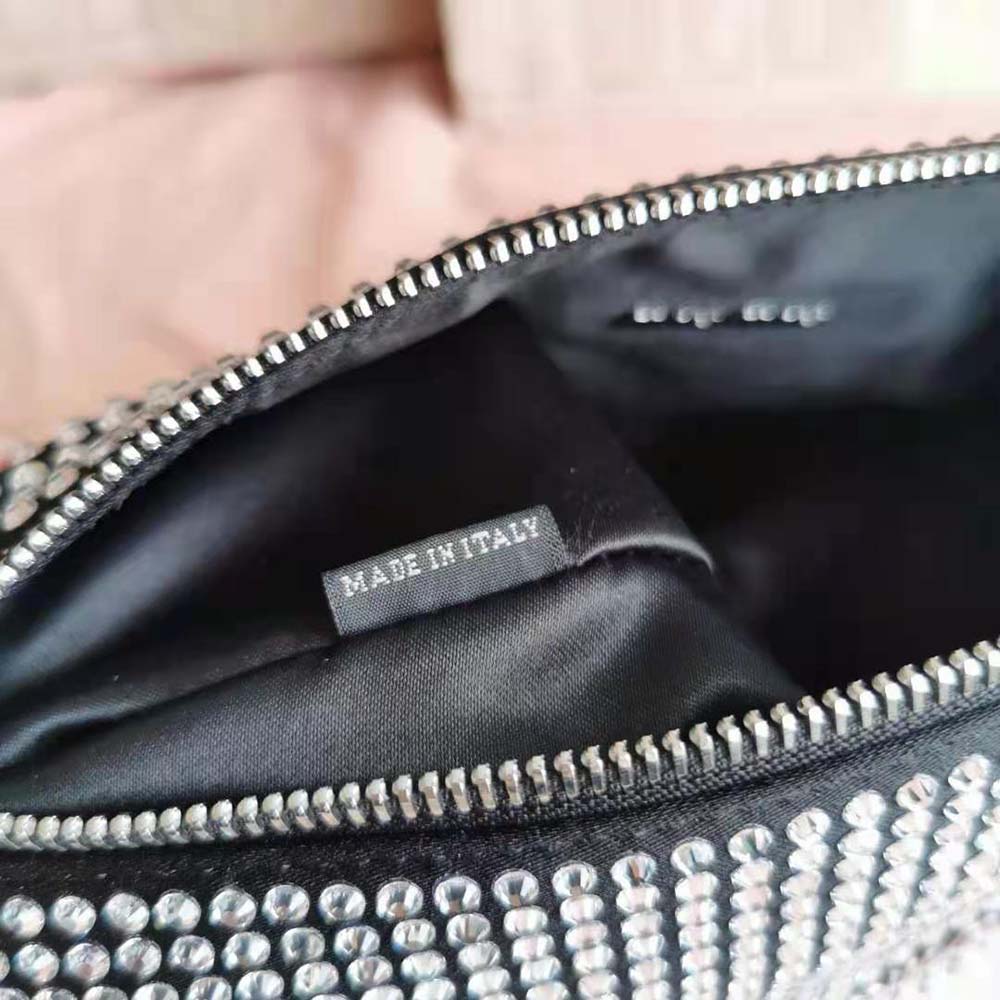 Miu Miu Women Spirit Satin Bag with Appliqués-Black - image 7