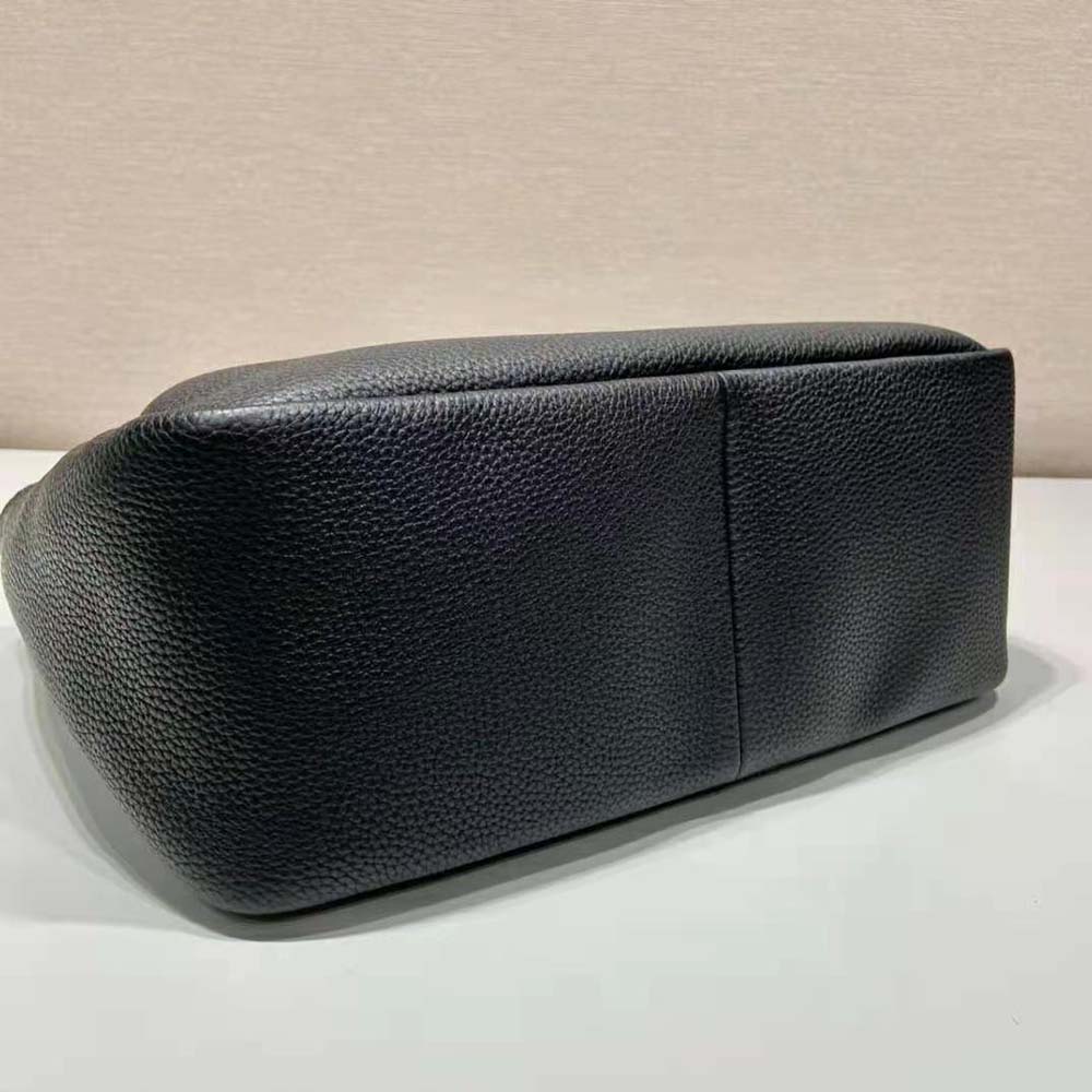 Prada Women Large Leather Handbag-Black - image 5