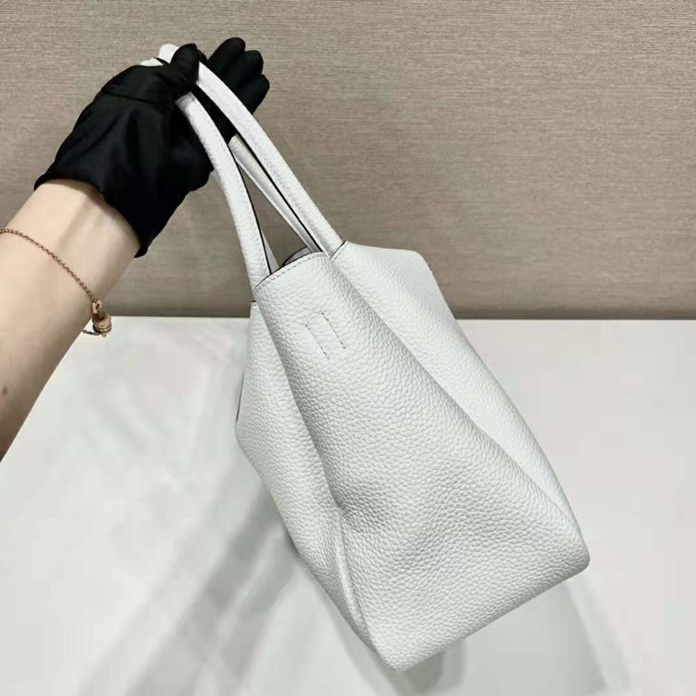 Prada Women Large Leather Handbag-White - image 6