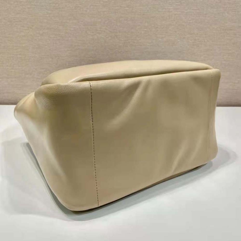 Prada Women Medium Padded Prada Soft Nappa Leather Bag-Beige - image 7