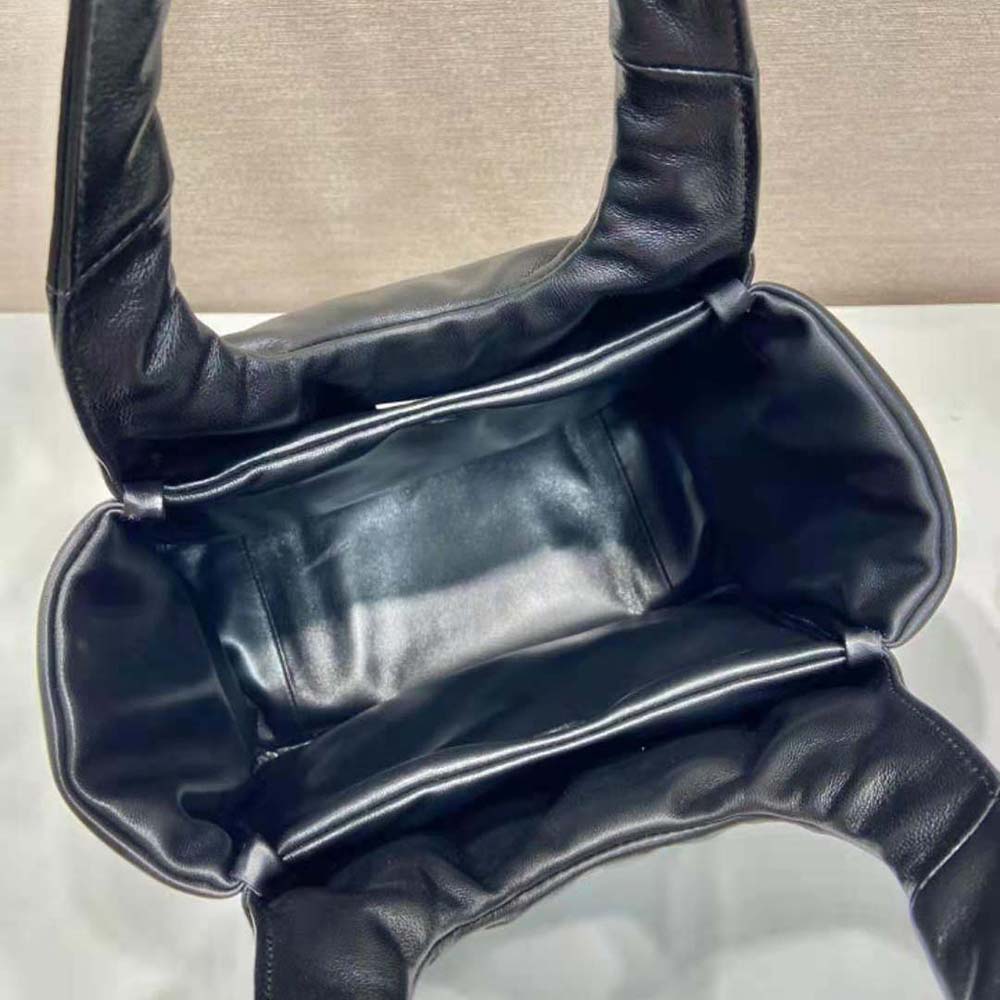 Prada Women Medium Padded Prada Soft Nappa Leather Bag-Black - image 9