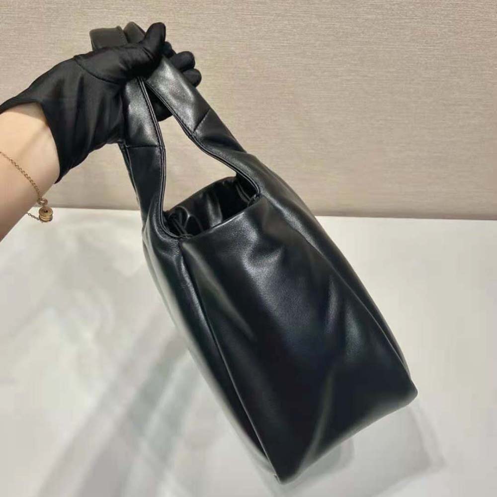 Prada Women Medium Padded Prada Soft Nappa Leather Bag-Black - image 5