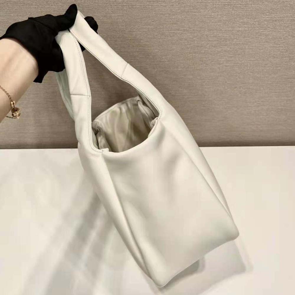 Prada Women Medium Padded Prada Soft Nappa Leather Bag-White - image 6