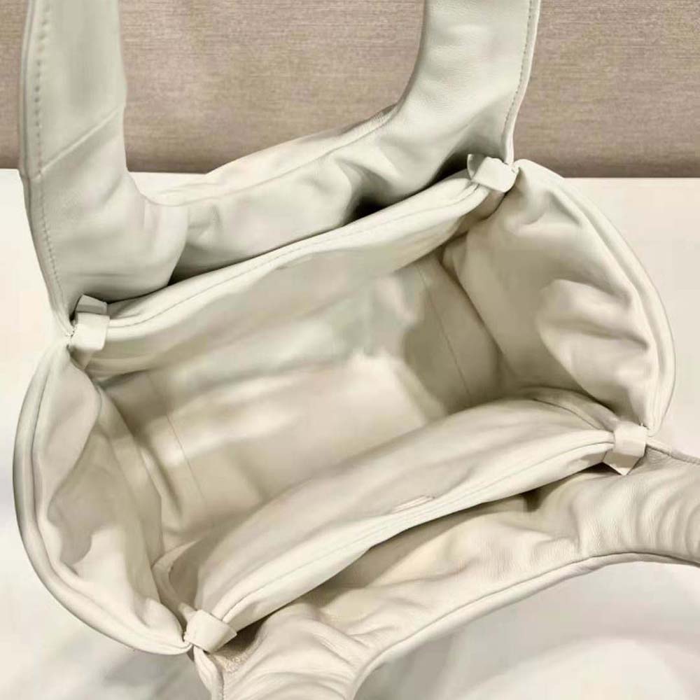 Prada Women Medium Padded Prada Soft Nappa Leather Bag-White - image 9