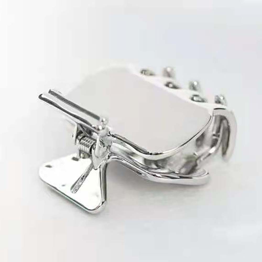 Prada Women Metal Hair Clip with Enameled-Metal Triangle Logo - image 6
