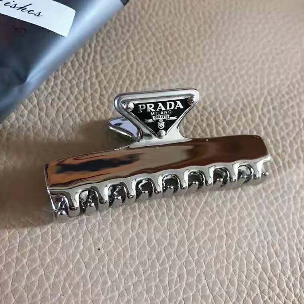 Prada Women Metal Hair Clip with Sophisticated and Versatile Allure - image 4