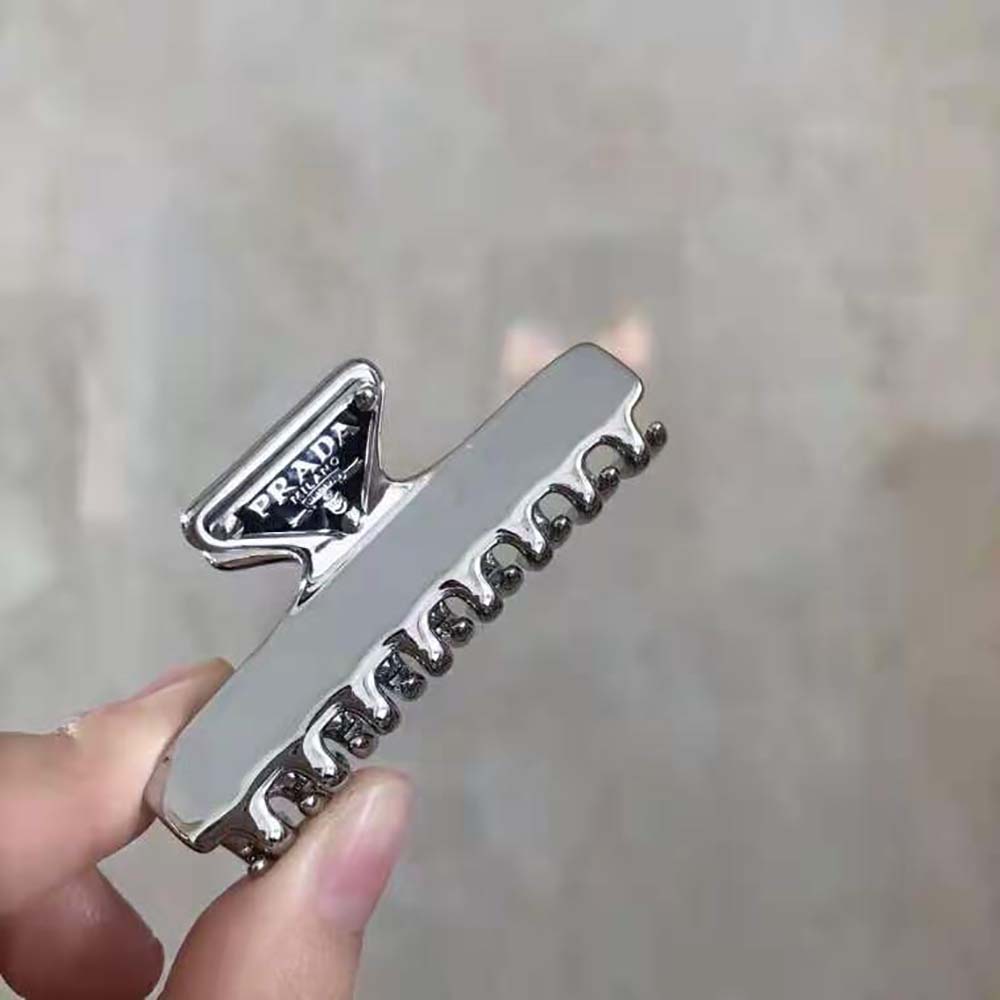Prada Women Metal Hair Clip with Sophisticated and Versatile Allure - image 6