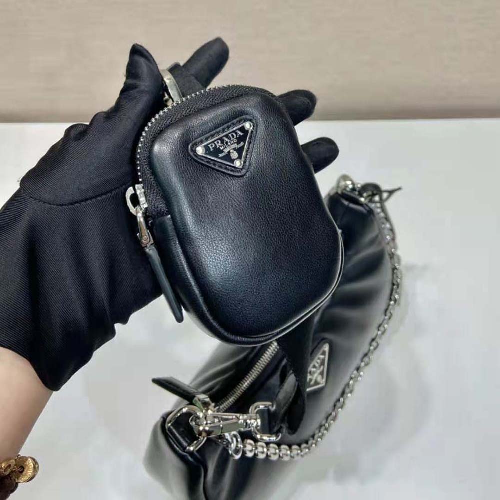 Prada Women Padded Nappa-Leather Prada Re-Edition 2005 Shoulder Bag-Black - image 8
