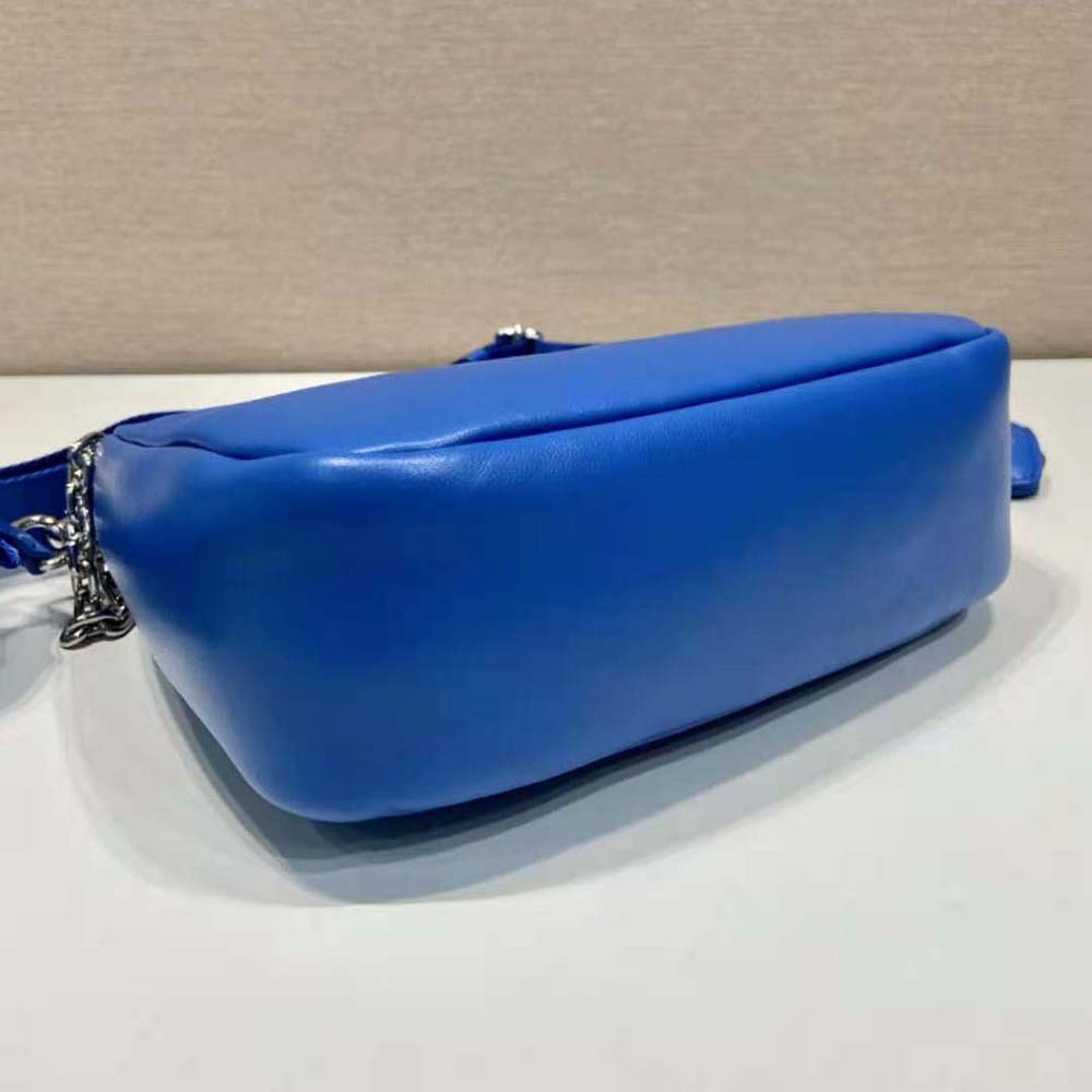 Prada Women Padded Nappa-Leather Prada Re-Edition 2005 Shoulder Bag-Blue - image 6