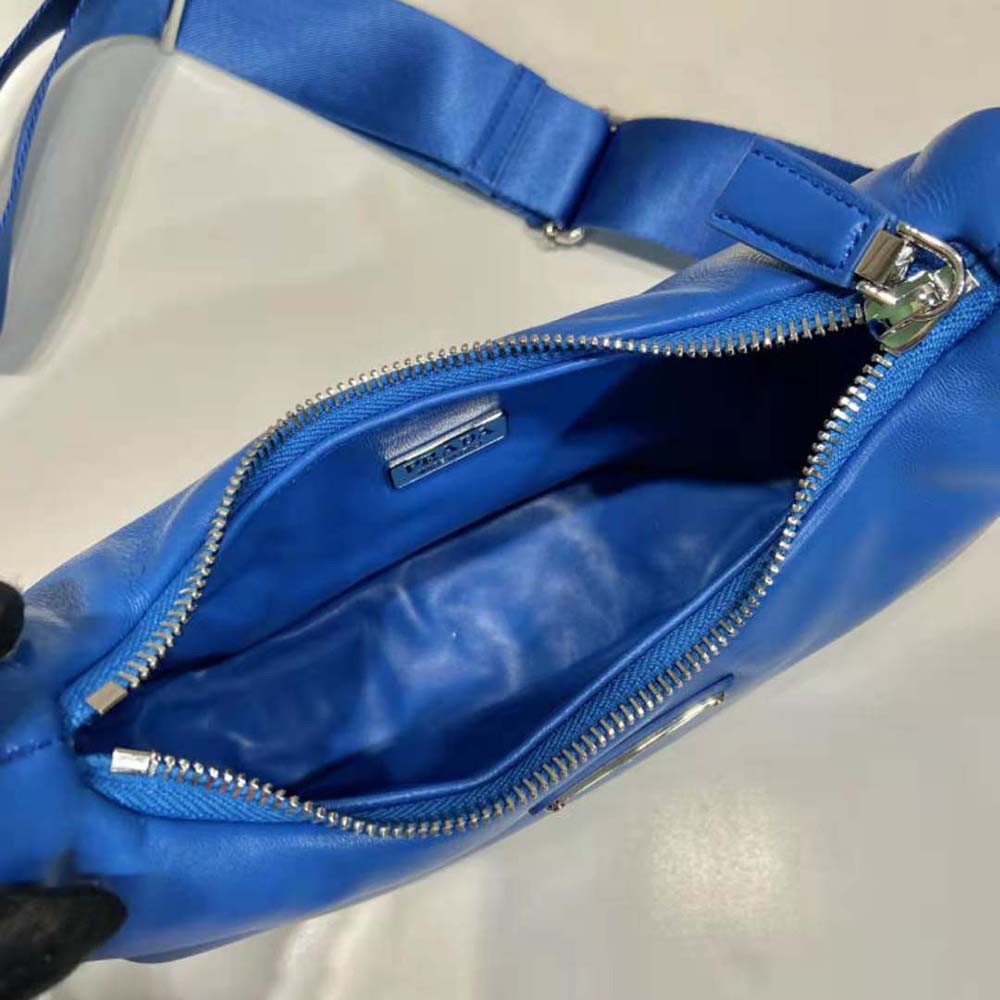 Prada Women Padded Nappa-Leather Prada Re-Edition 2005 Shoulder Bag-Blue - image 7