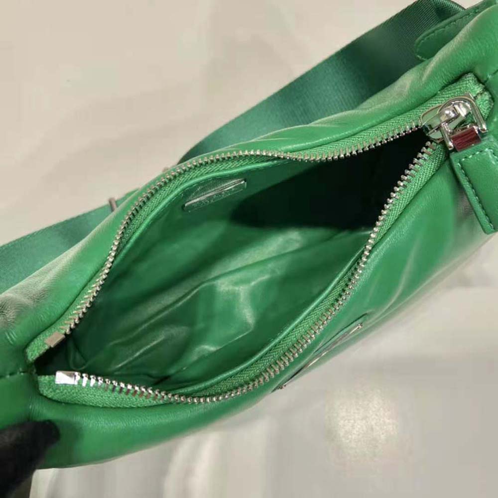 Prada Women Padded Nappa-Leather Prada Re-Edition 2005 Shoulder Bag-Green - image 9
