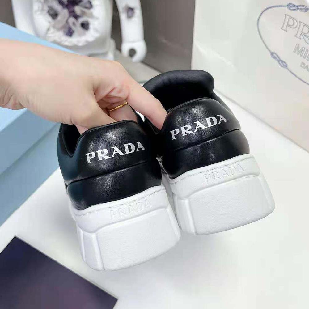 Prada Women Padded Nappa Leather Sneakers-Black - image 6