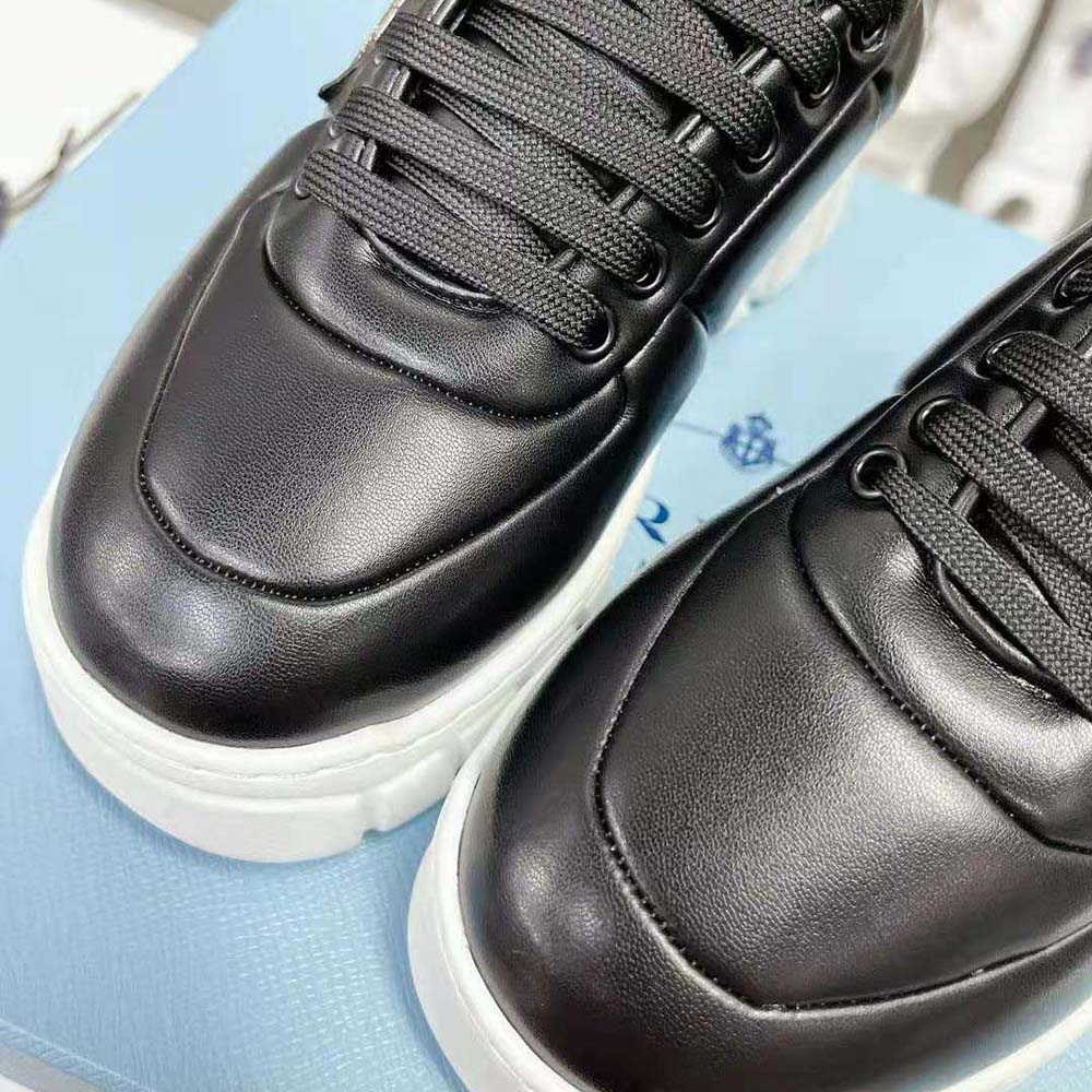 Prada Women Padded Nappa Leather Sneakers-Black - image 7
