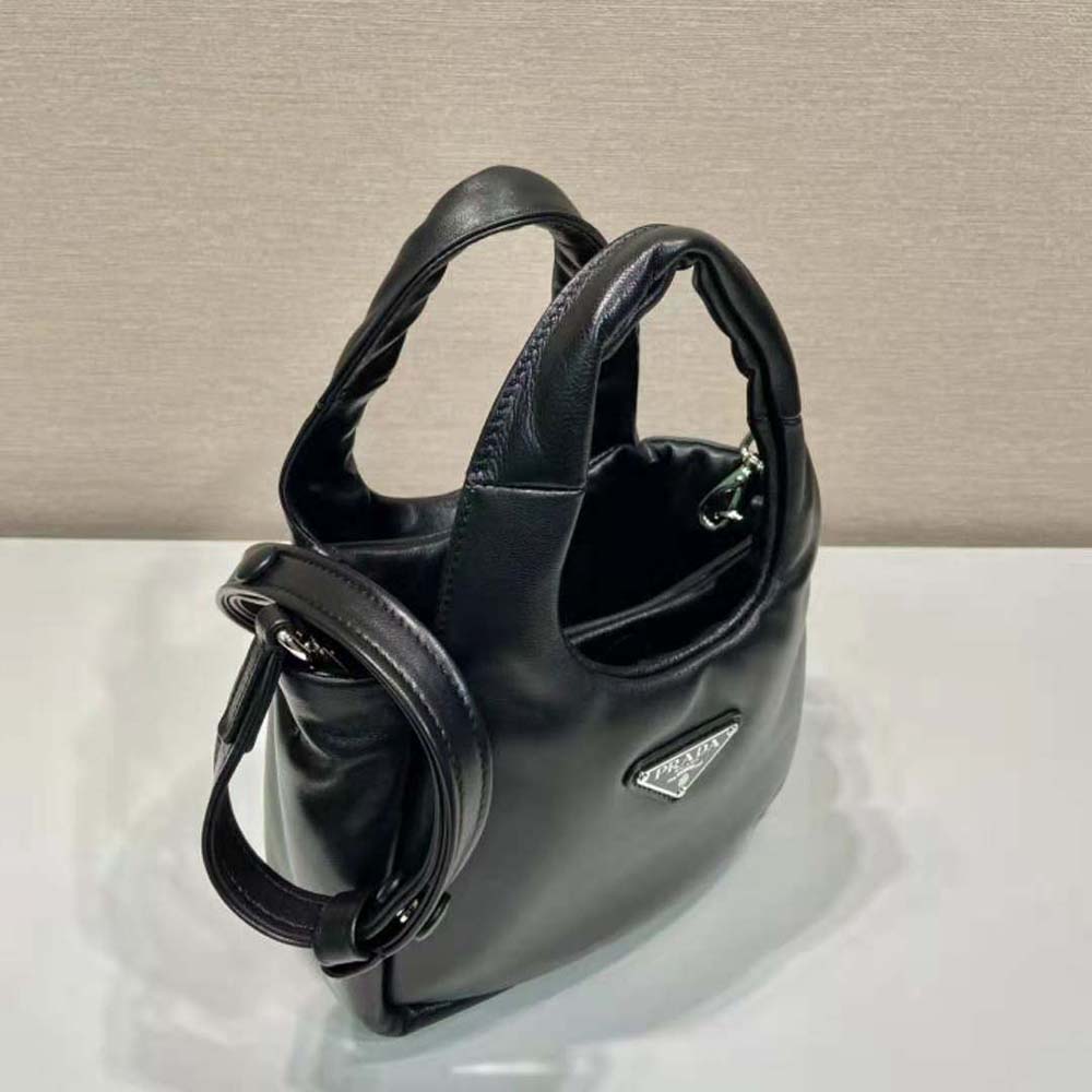 Prada Women Small Padded Prada Soft Nappa-Leather Bag-Black - image 5