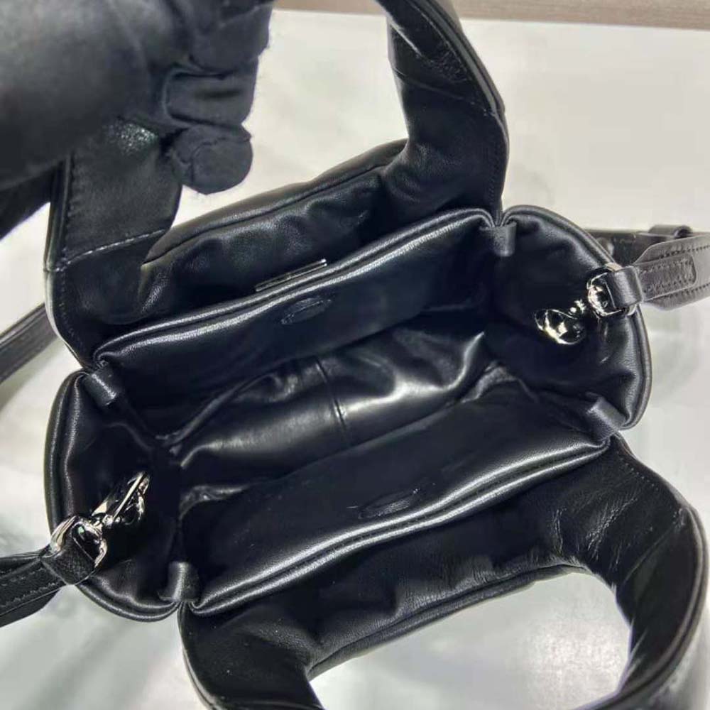Prada Women Small Padded Prada Soft Nappa-Leather Bag-Black - image 9