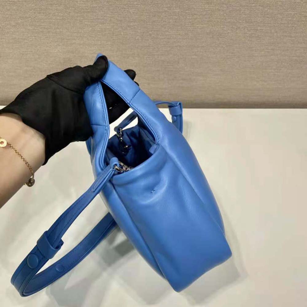 Prada Women Small Padded Prada Soft Nappa-Leather Bag-Blue - image 6